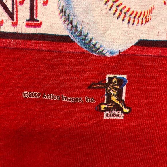 MLB Y2K Baseball Boston Red Sox 2007 Pennant Winners T-Shirt Size Large M166 -7 - Picture 8 of 13